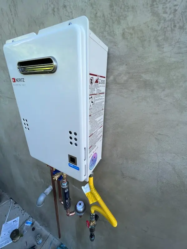 Tankless water heater installation for Whitewater homes